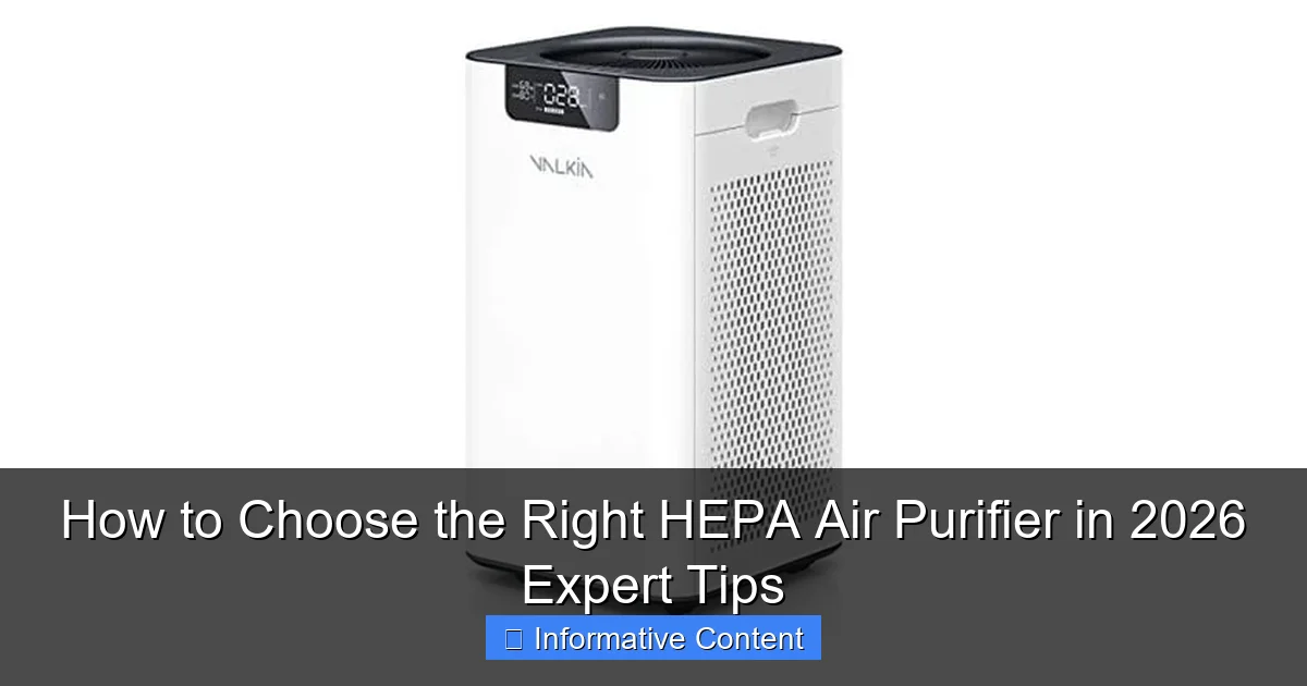 How to Choose the Right HEPA Air Purifier in 2026 Expert Tips