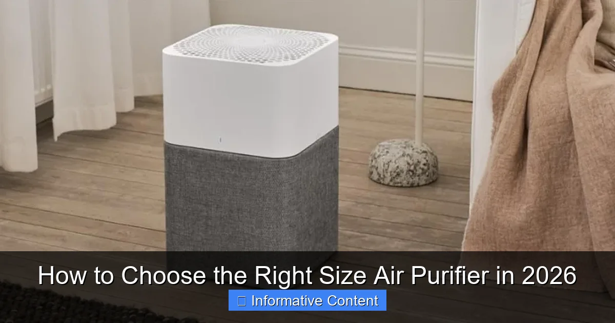 How to Choose the Right Size Air Purifier in 2026