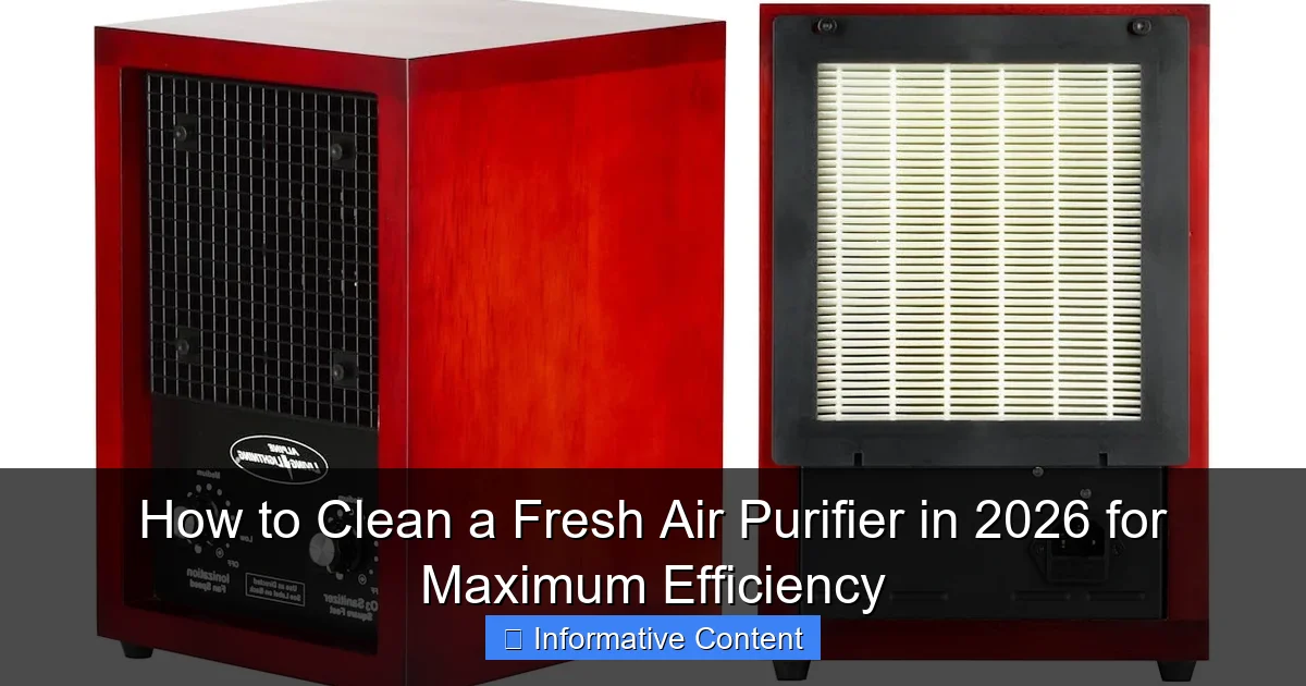 How to Clean a Fresh Air Purifier in 2026 for Maximum Efficiency