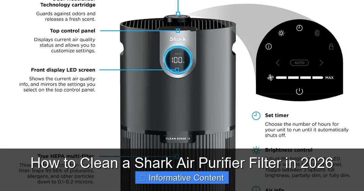 How to Clean a Shark Air Purifier Filter in 2026