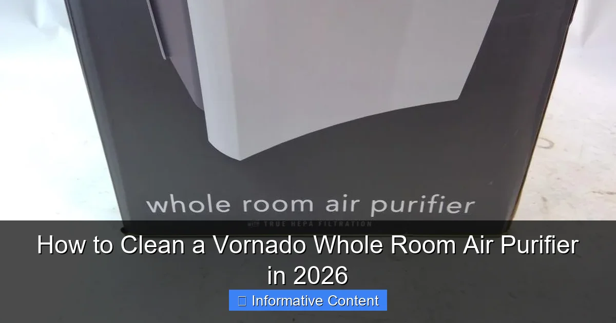 How to Clean a Vornado Whole Room Air Purifier in 2026
