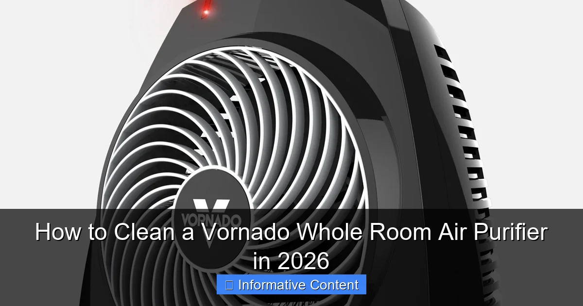 How to Clean a Vornado Whole Room Air Purifier in 2026