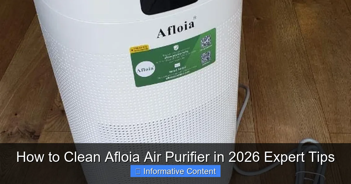 How to Clean Afloia Air Purifier in 2026 Expert Tips