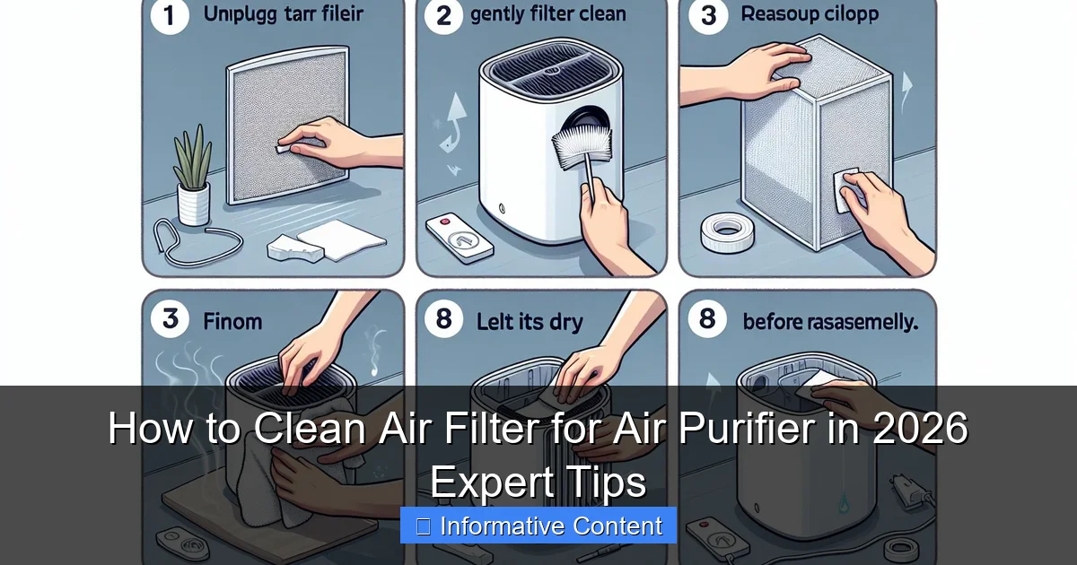 How to Clean Air Filter for Air Purifier in 2026 Expert Tips