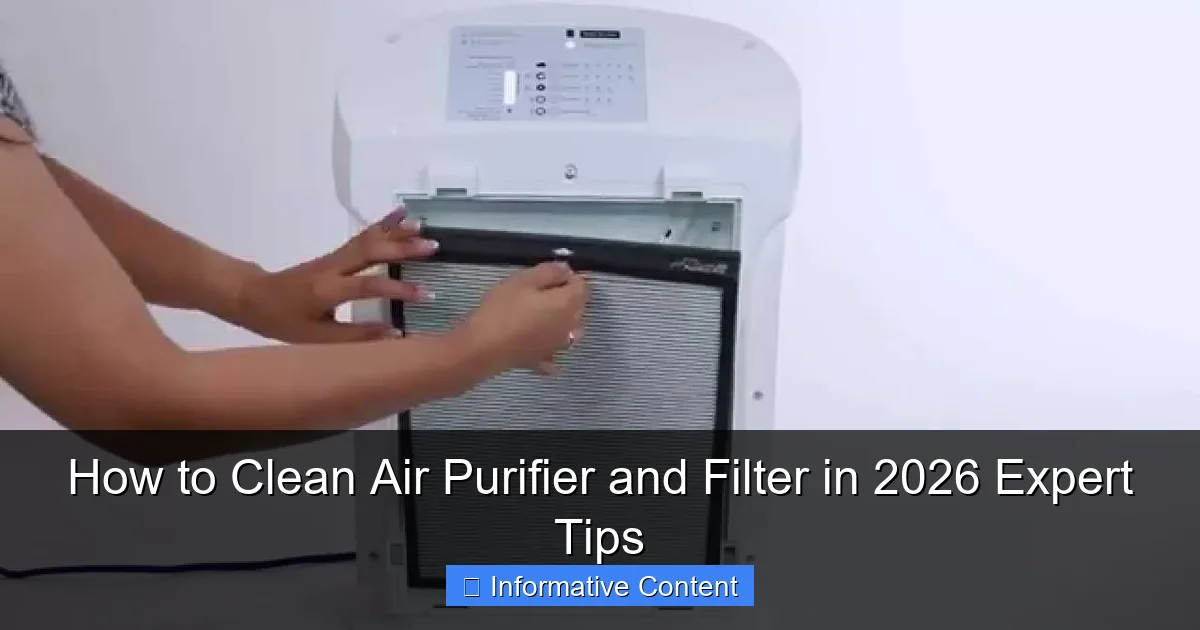How to Clean Air Purifier and Filter in 2026 Expert Tips