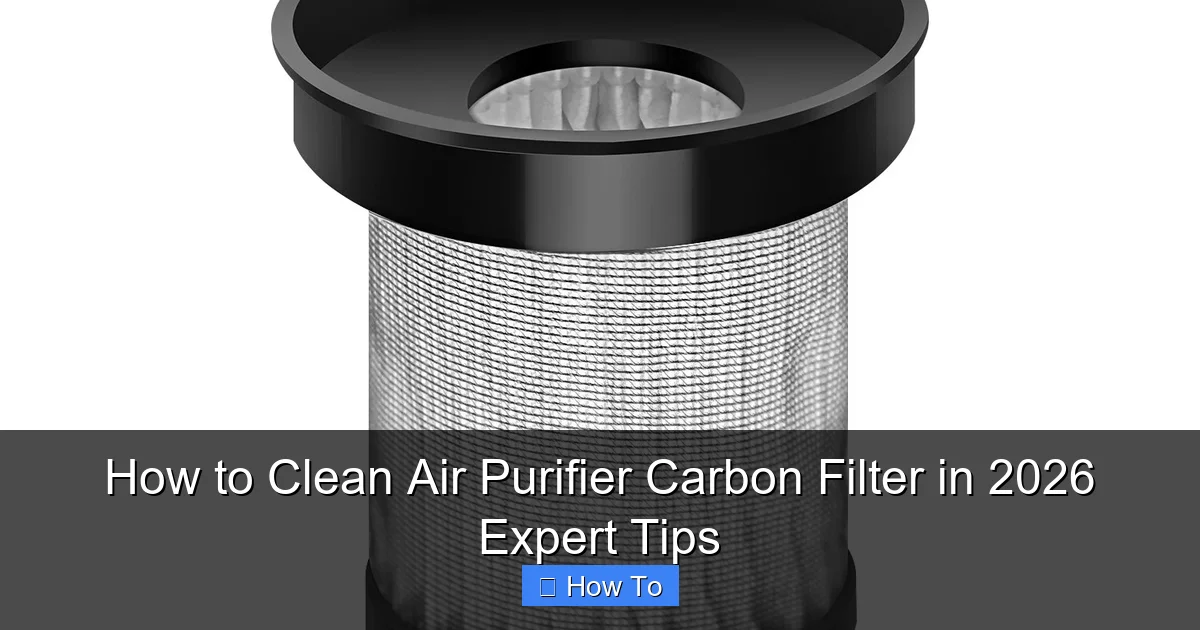 How to Clean Air Purifier Carbon Filter in 2026 Expert Tips