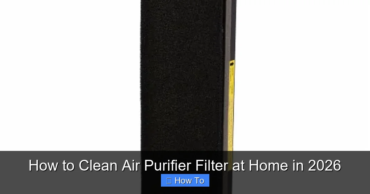 How to Clean Air Purifier Filter at Home in 2026
