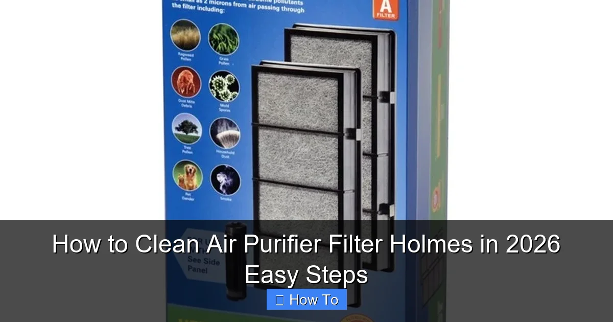 How to Clean Air Purifier Filter Holmes in 2026 Easy Steps