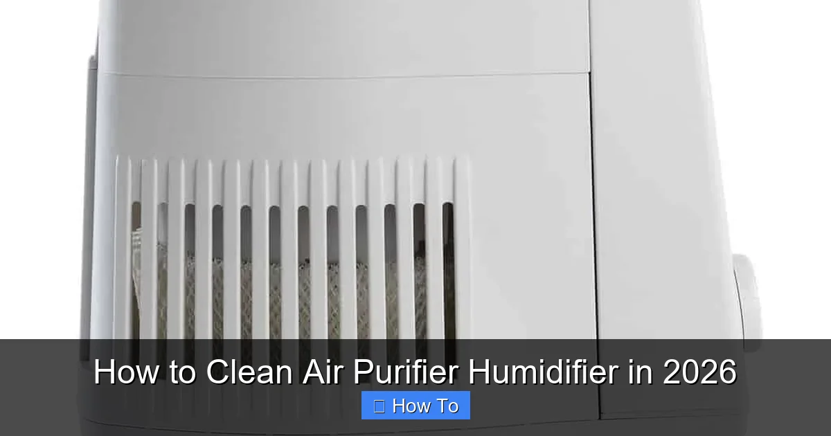 How to Clean Air Purifier Humidifier in 2026