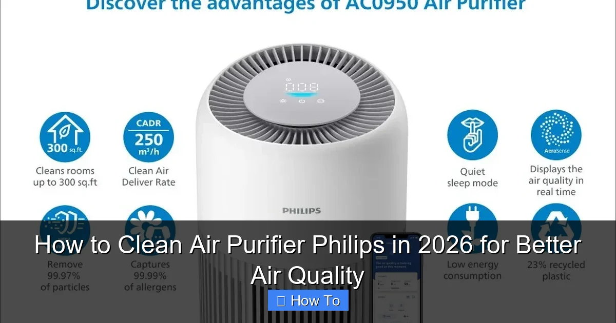 How to Clean Air Purifier Philips in 2026 for Better Air Quality