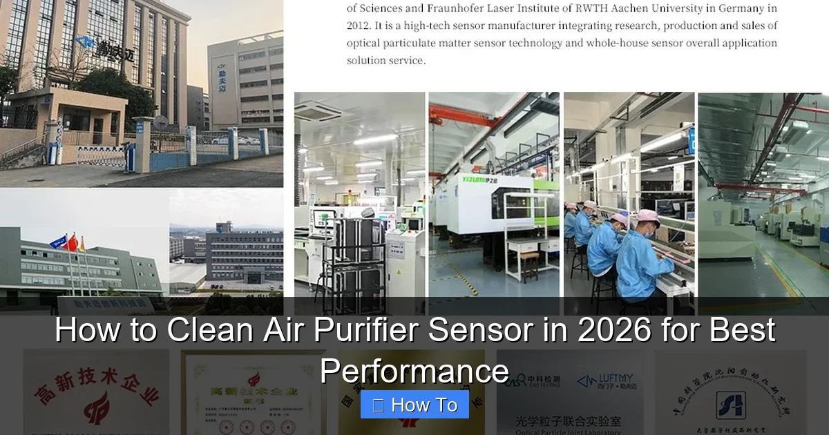 How to Clean Air Purifier Sensor in 2026 for Best Performance
