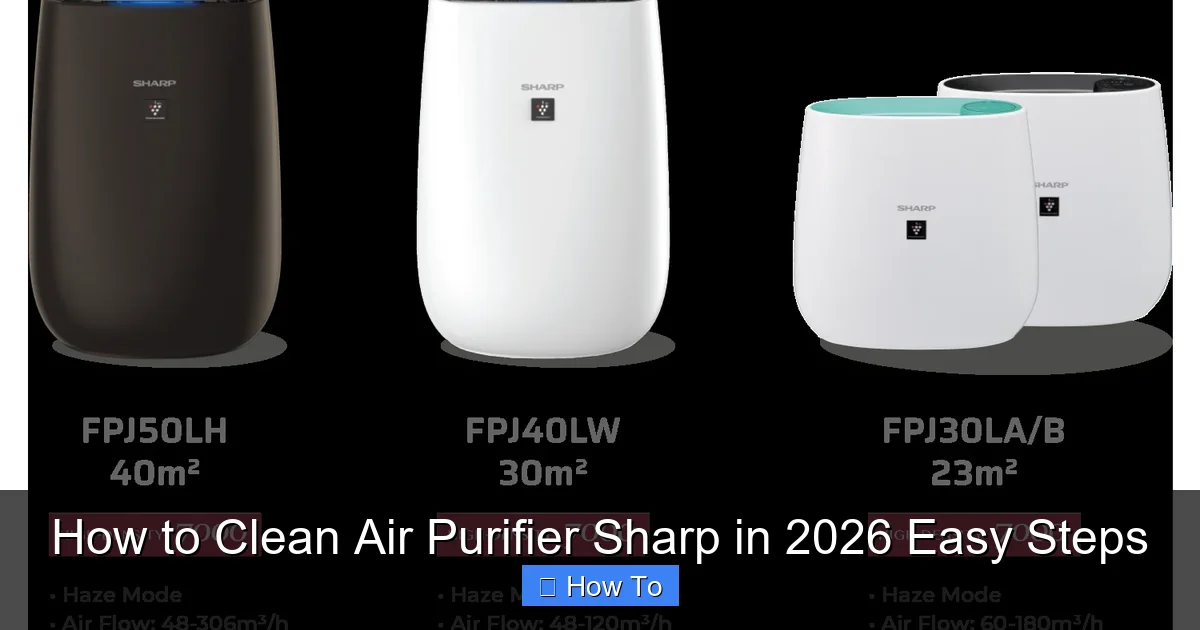 How to Clean Air Purifier Sharp in 2026 Easy Steps