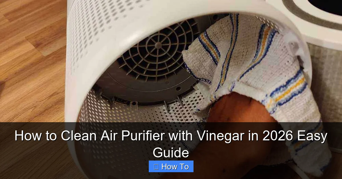 How to Clean Air Purifier with Vinegar in 2026 Easy Guide