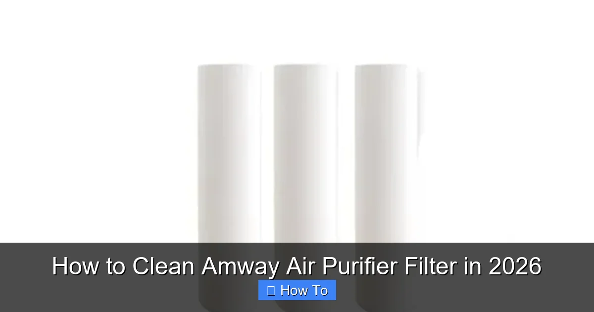 How to Clean Amway Air Purifier Filter in 2026