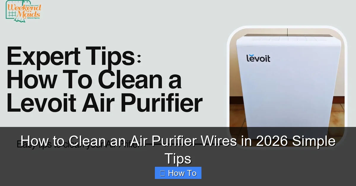 How to Clean an Air Purifier Wires in 2026 Simple Tips