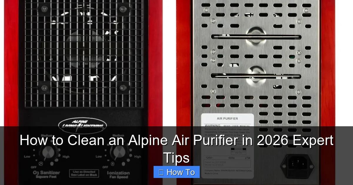 How to Clean an Alpine Air Purifier in 2026 Expert Tips