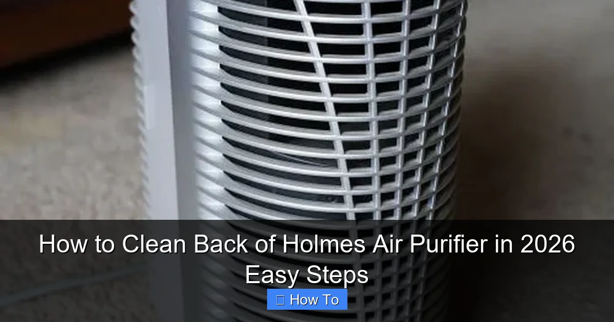How to Clean Back of Holmes Air Purifier in 2026 Easy Steps