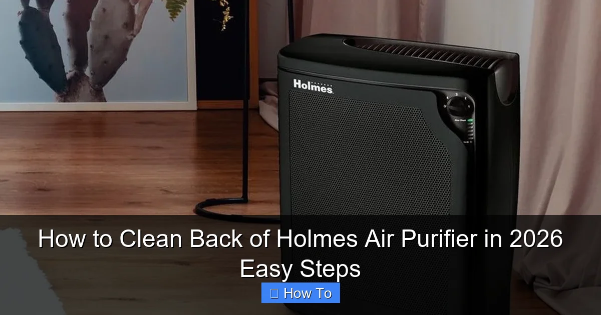 How to Clean Back of Holmes Air Purifier in 2026 Easy Steps