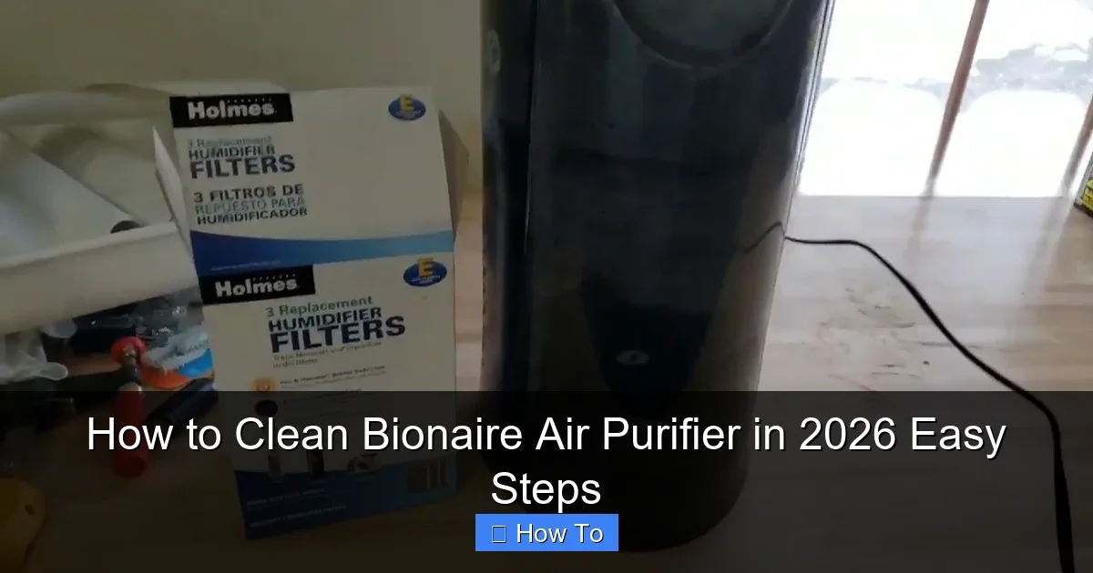 How to Clean Bionaire Air Purifier in 2026 Easy Steps