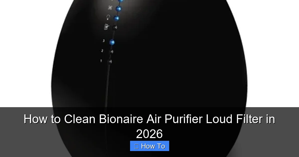 How to Clean Bionaire Air Purifier Loud Filter in 2026