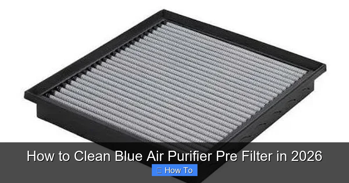 How to Clean Blue Air Purifier Pre Filter in 2026