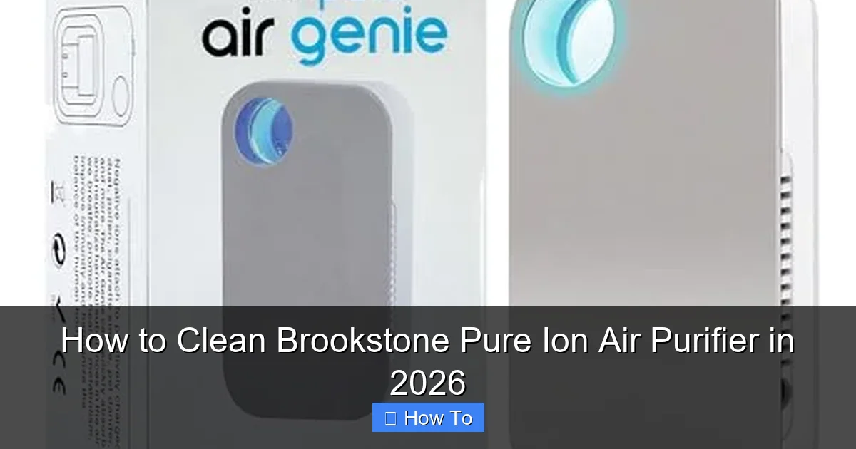 How to Clean Brookstone Pure Ion Air Purifier in 2026