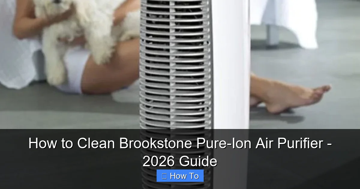 How to Clean Brookstone Pure-Ion Air Purifier - 2026 Guide