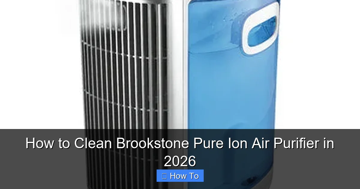 How to Clean Brookstone Pure Ion Air Purifier in 2026