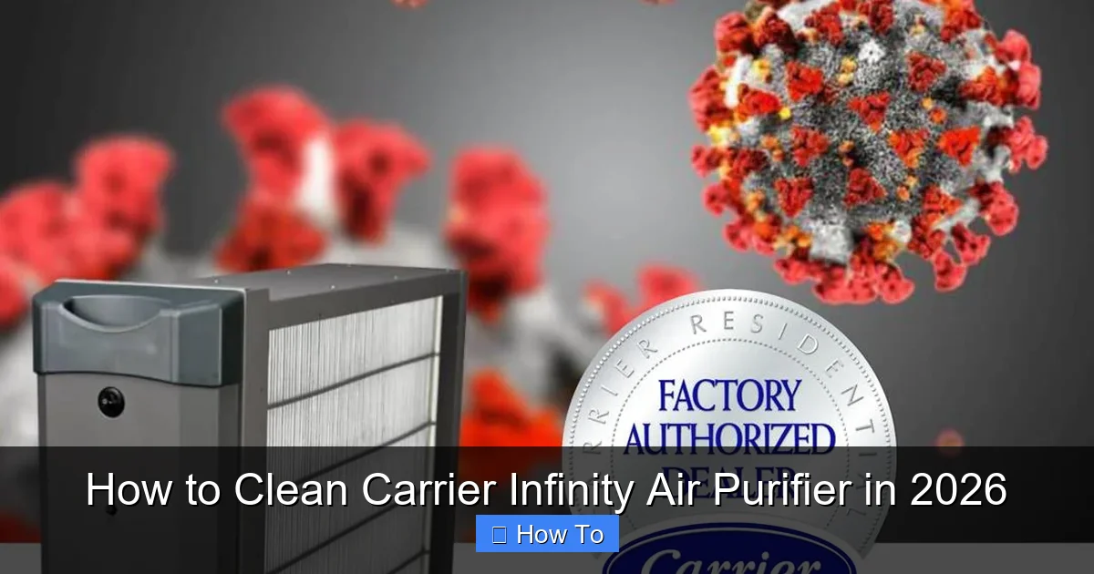 How to Clean Carrier Infinity Air Purifier in 2026