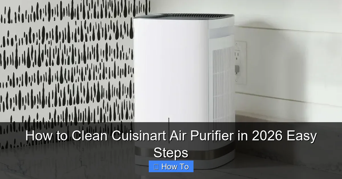 How to Clean Cuisinart Air Purifier in 2026 Easy Steps