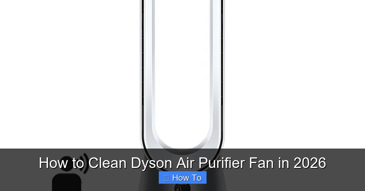 How to Clean Dyson Air Purifier Fan in 2026