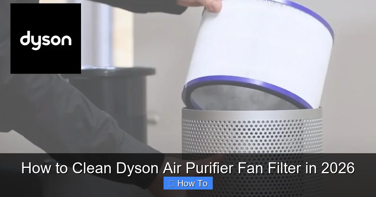 How to Clean Dyson Air Purifier Fan Filter in 2026