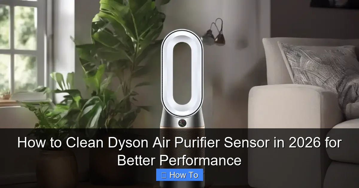 How to Clean Dyson Air Purifier Sensor in 2026 for Better Performance