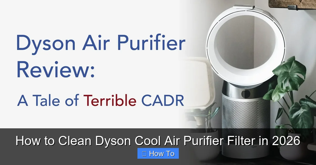 How to Clean Dyson Cool Air Purifier Filter in 2026