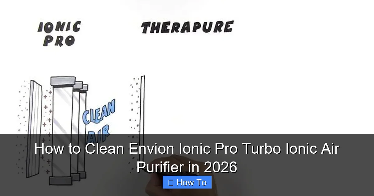 How to Clean Envion Ionic Pro Turbo Ionic Air Purifier in 2026