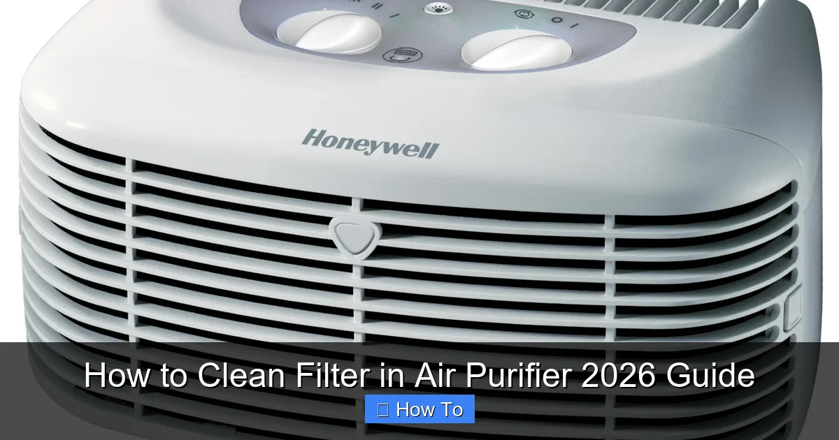 How to Clean Filter in Air Purifier 2026 Guide