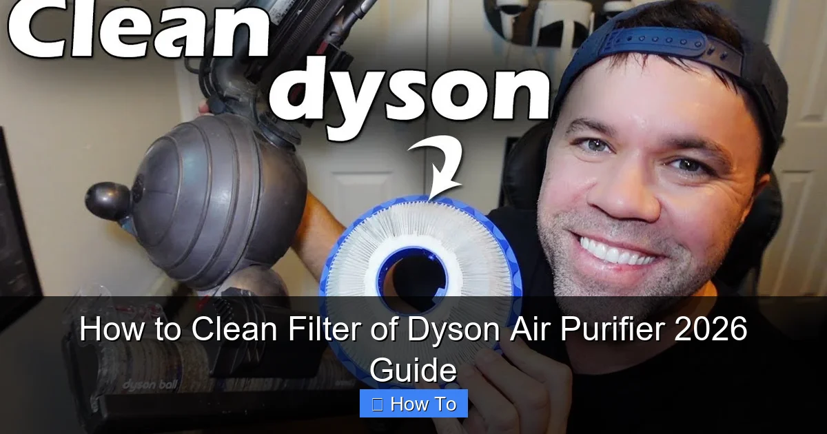 How to Clean Filter of Dyson Air Purifier 2026 Guide