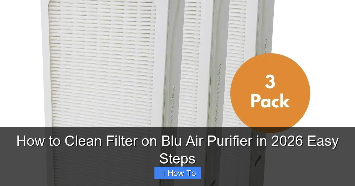 How to Clean Filter on Blu Air Purifier in 2026 Easy Steps