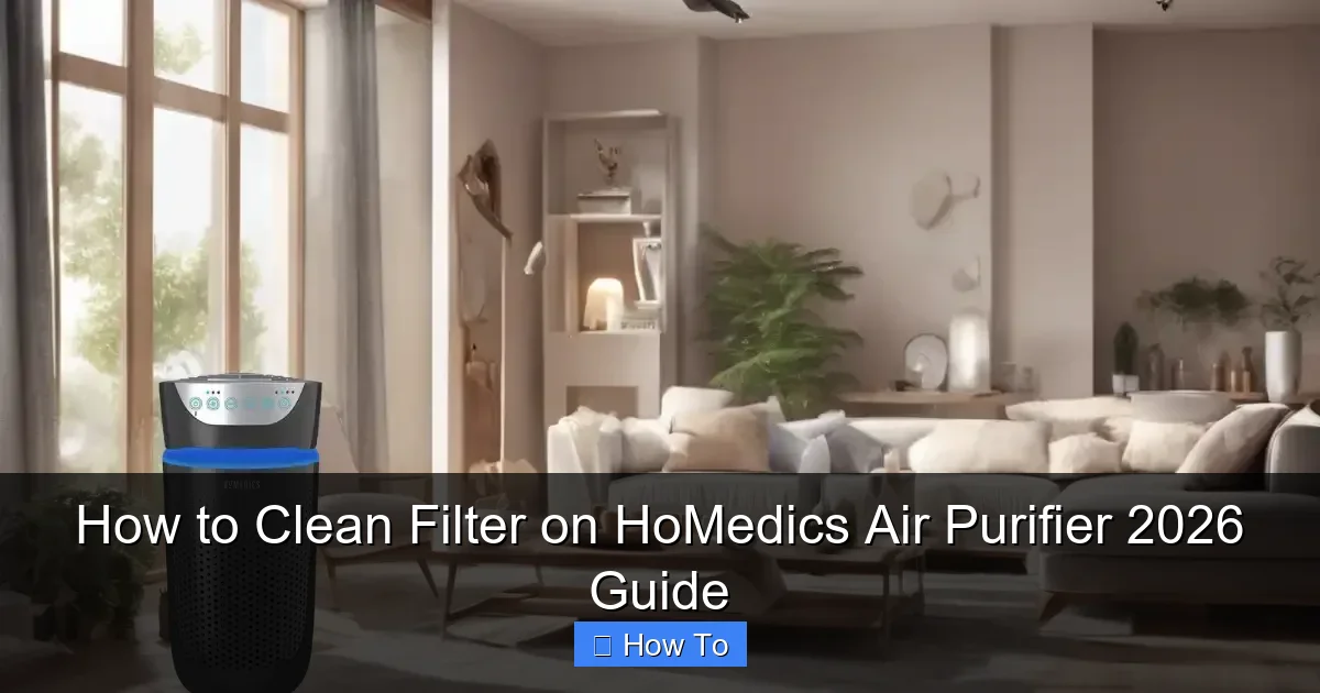 How to Clean Filter on HoMedics Air Purifier 2026 Guide