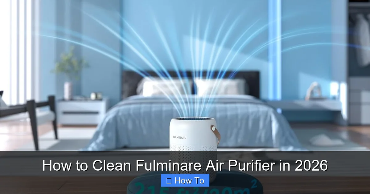 How to Clean Fulminare Air Purifier in 2026
