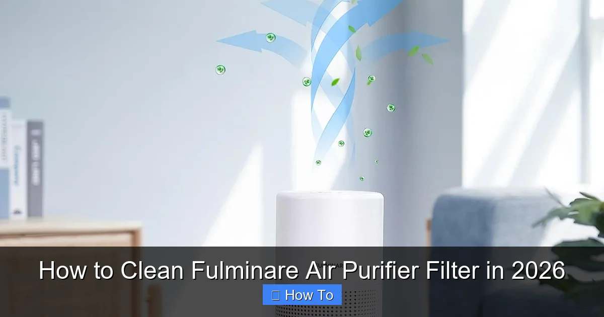 How to Clean Fulminare Air Purifier Filter in 2026
