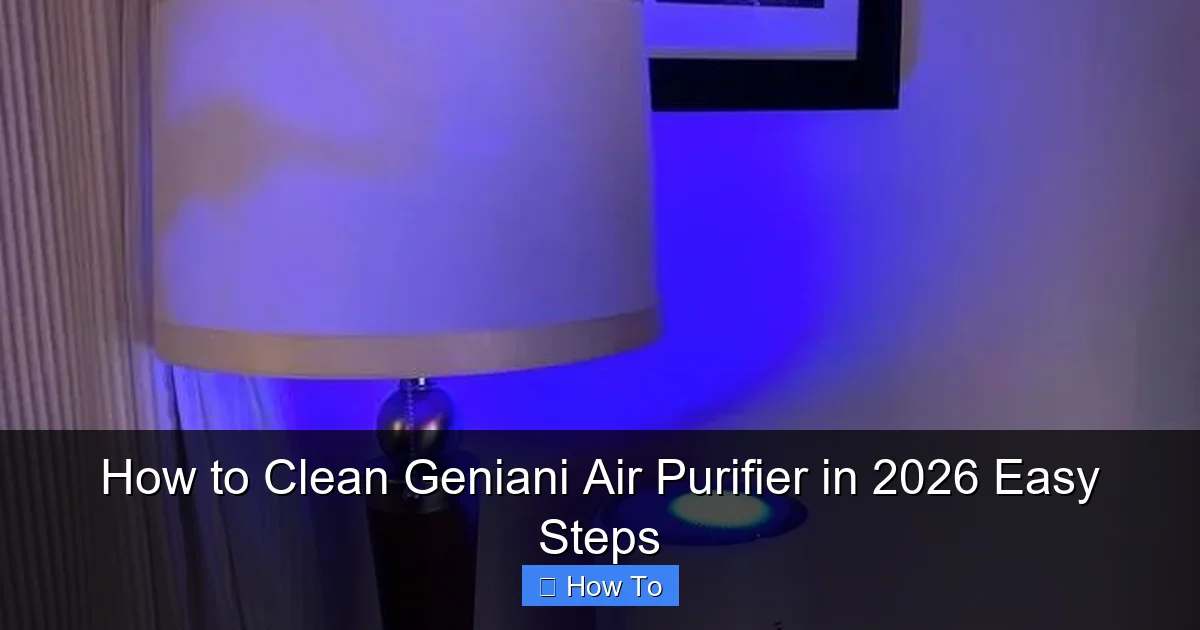 How to Clean Geniani Air Purifier in 2026 Easy Steps