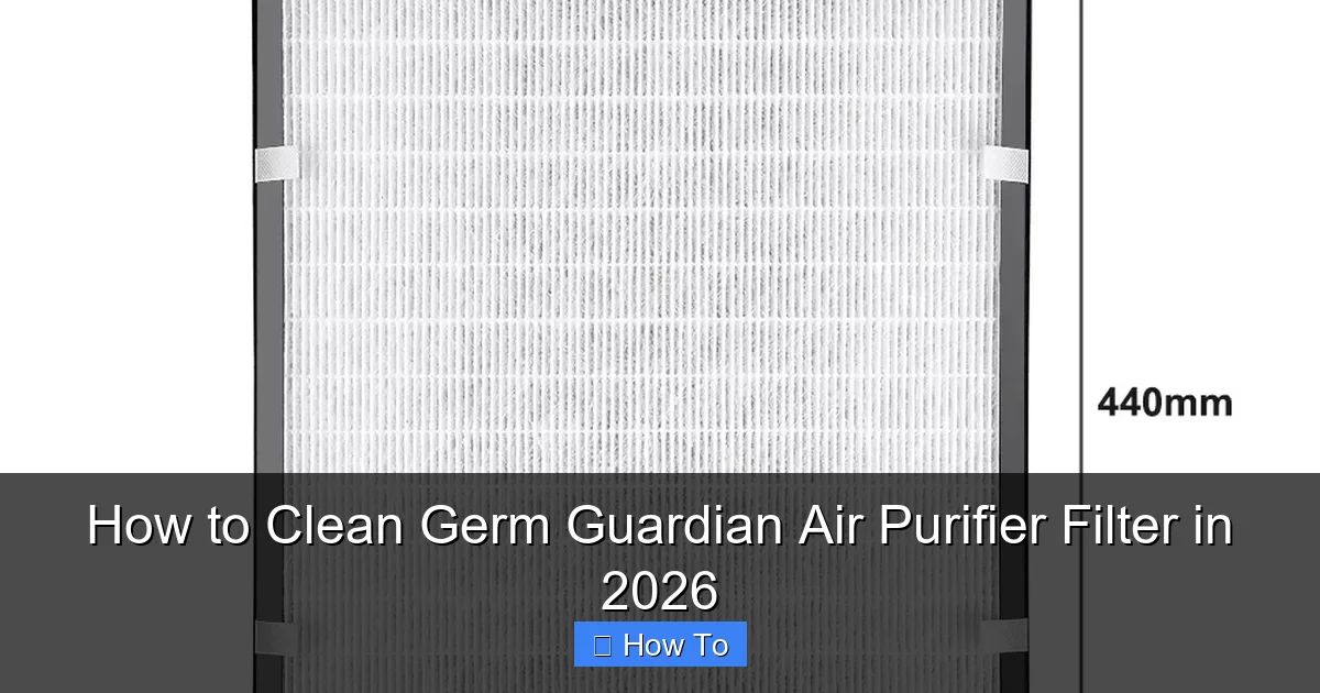 How to Clean Germ Guardian Air Purifier Filter in 2026