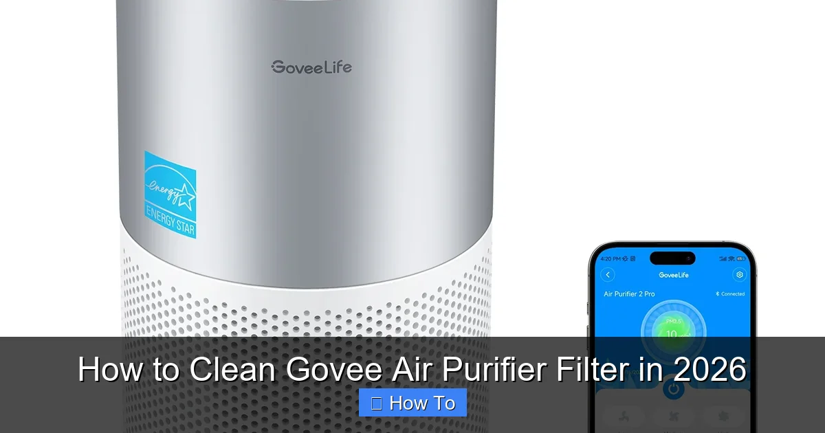 How to Clean Govee Air Purifier Filter in 2026