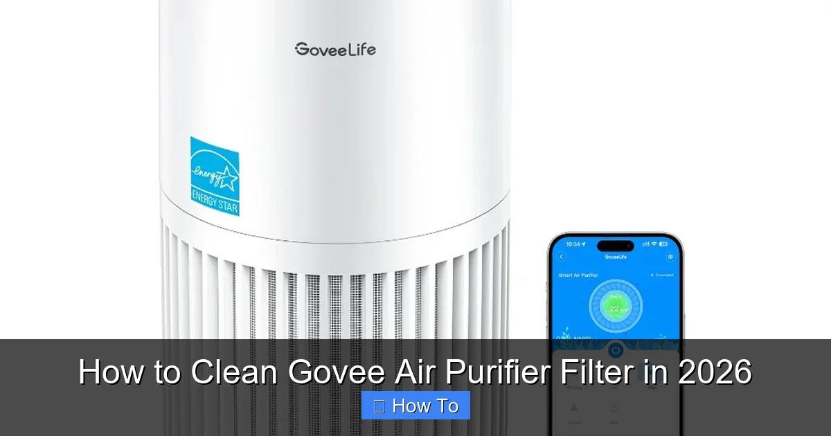 How to Clean Govee Air Purifier Filter in 2026
