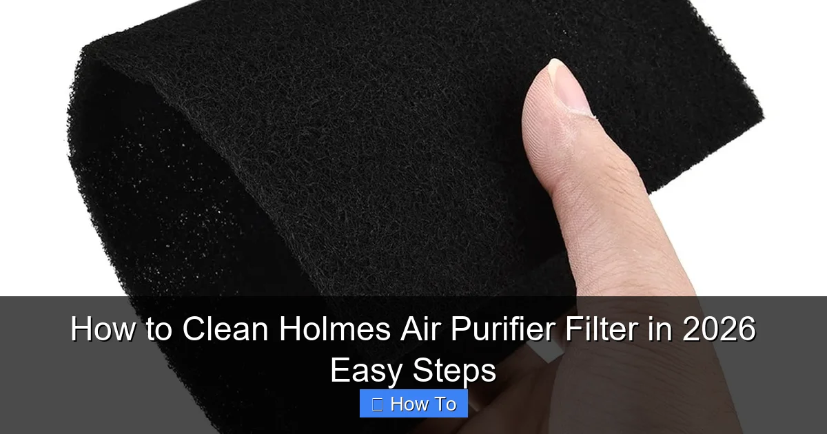 How to Clean Holmes Air Purifier Filter in 2026 Easy Steps