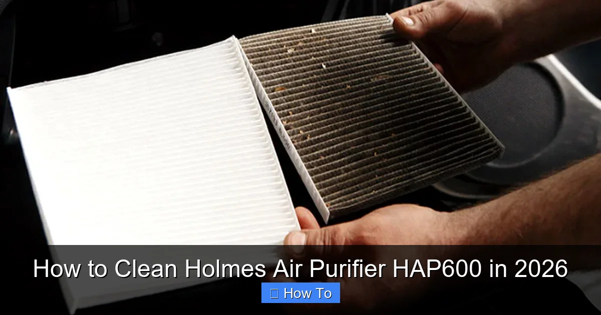 How to Clean Holmes Air Purifier HAP600 in 2026