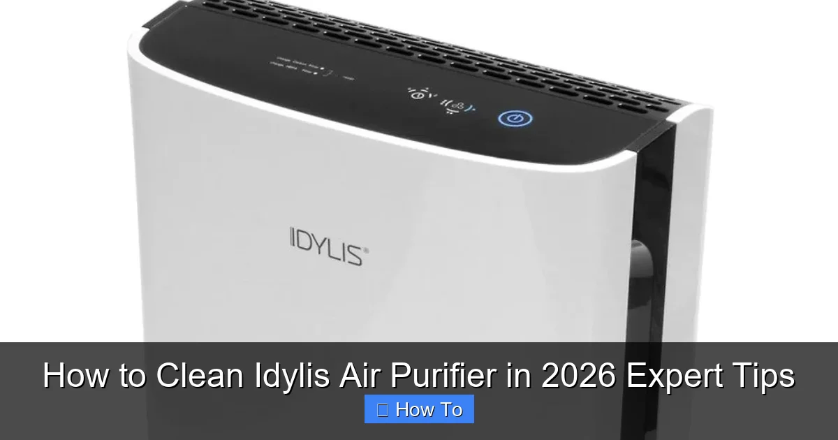 How to Clean Idylis Air Purifier in 2026 Expert Tips