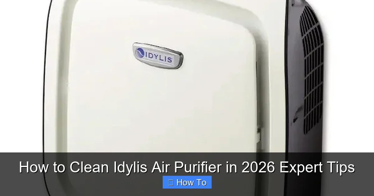 How to Clean Idylis Air Purifier in 2026 Expert Tips