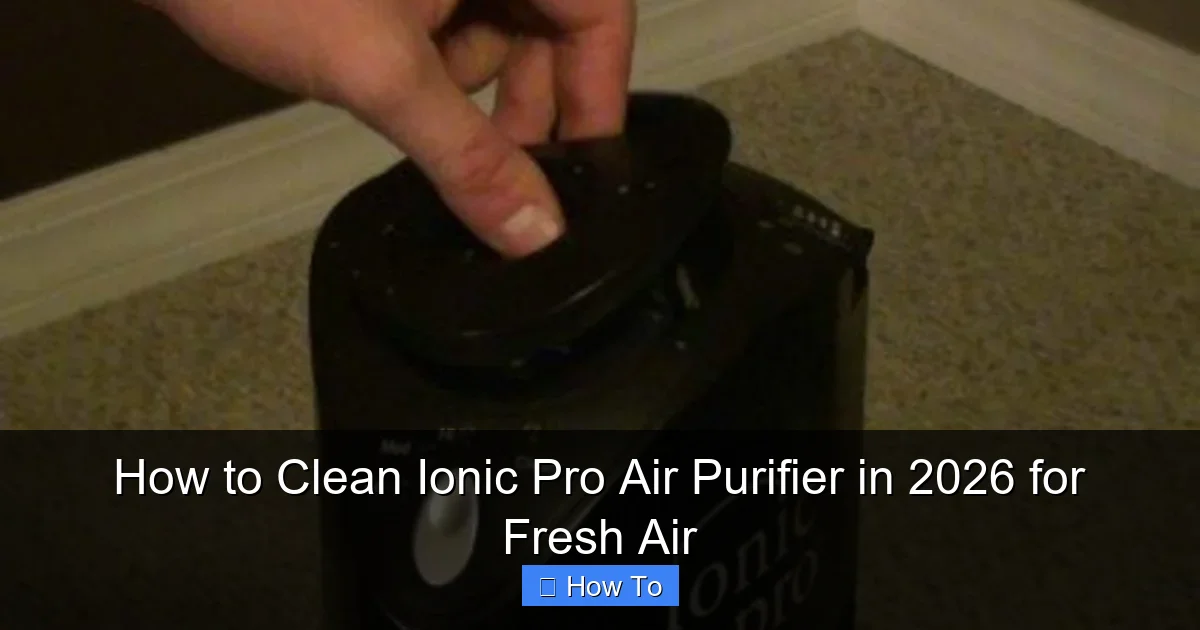 How to Clean Ionic Pro Air Purifier in 2026 for Fresh Air